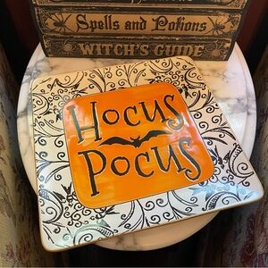Spectrum Designz “Hocus Pocus” Halloween Square Serving Plate / Platter